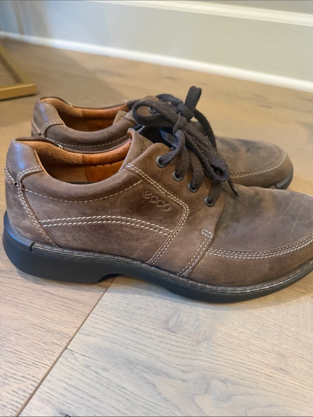 Ecco Men's Fusion II Tie Dark Brown Suede